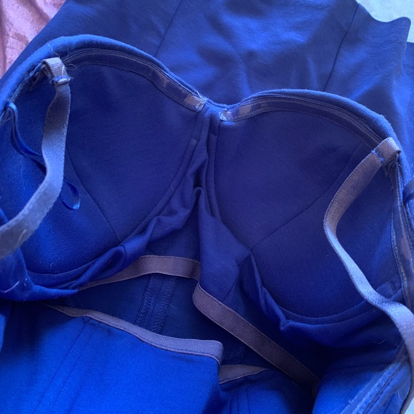Guess Blue Strapless dress built in push up bra - Picture 7 of 8